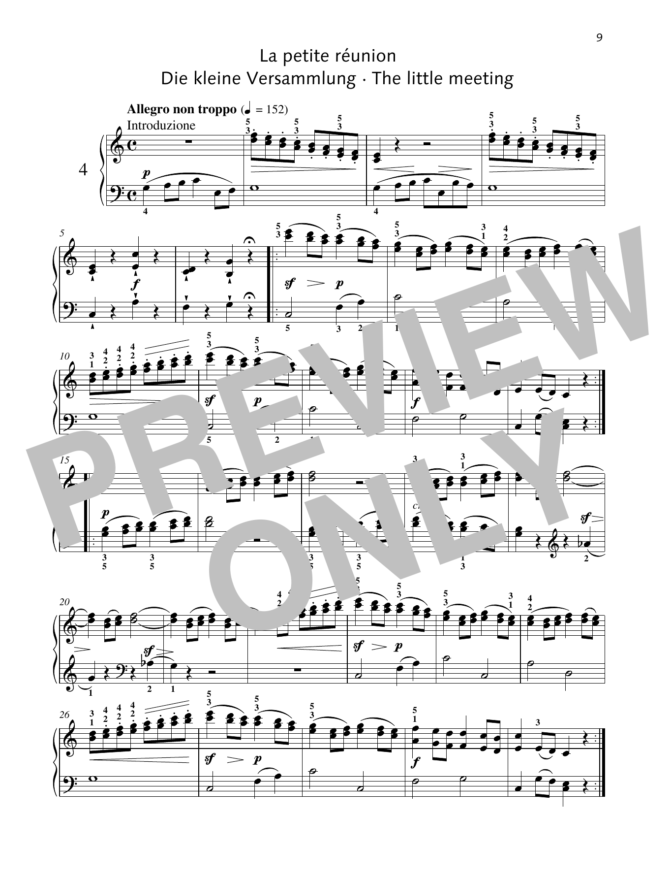 Download Friedrich Burgmuller The Little Meeting Sheet Music and learn how to play Piano Solo PDF digital score in minutes