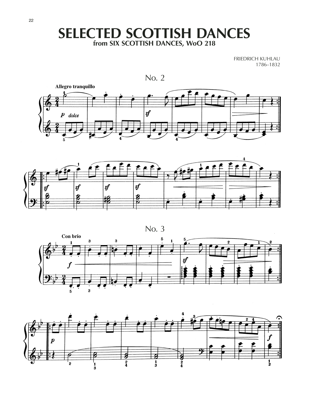 Download Friedrich Kuhlau Scottish Dance No. 2 Sheet Music and learn how to play Piano Solo PDF digital score in minutes