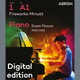 Download or print G. F. Handel Fireworks Minuet (Grade 1, list A1, from the ABRSM Piano Syllabus 2025 & 2026) Sheet Music Printable PDF -page score for Classical / arranged Piano Solo SKU: 1556180.