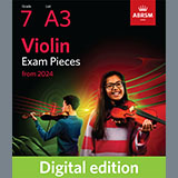 Download or print G. P. Telemann Vivace (Grade 7, A3, from the ABRSM Violin Syllabus from 2024) Sheet Music Printable PDF -page score for Classical / arranged Violin Solo SKU: 1341645.