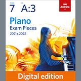 Download or print G. P. Telemann Vivace (Grade 7, list A3, from the ABRSM Piano Syllabus 2021 & 2022) Sheet Music Printable PDF -page score for Classical / arranged Piano Solo SKU: 454396.