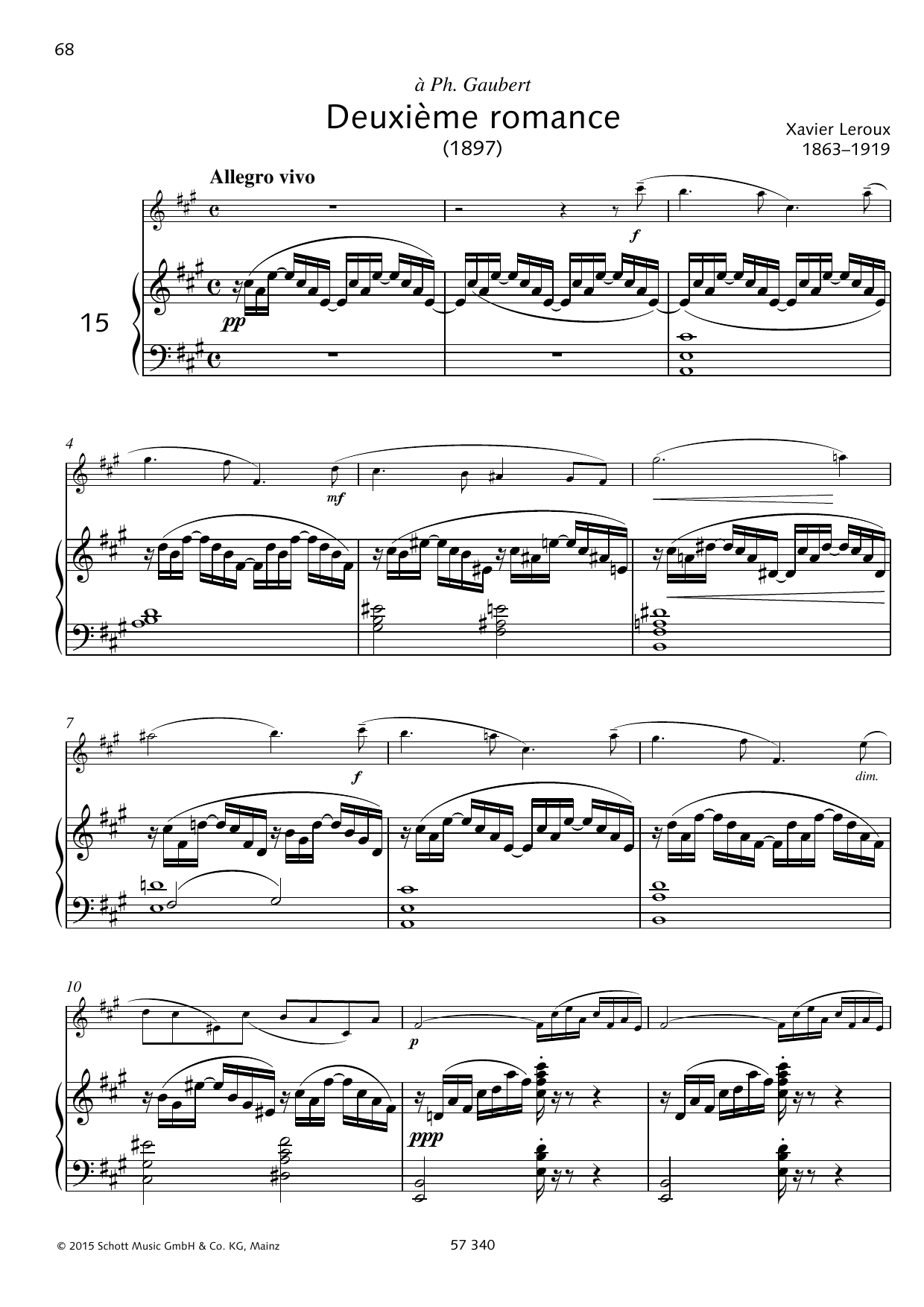 Download Gabriel Fauré Deuxième romance Sheet Music and learn how to play Woodwind Solo PDF digital score in minutes