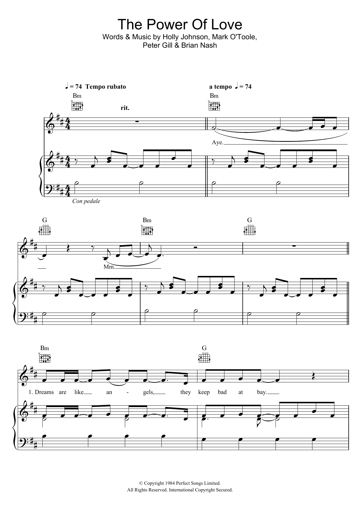 Download Gabrielle Aplin The Power Of Love Sheet Music and learn how to play Piano, Vocal & Guitar (Right-Hand Melody) PDF digital score in minutes