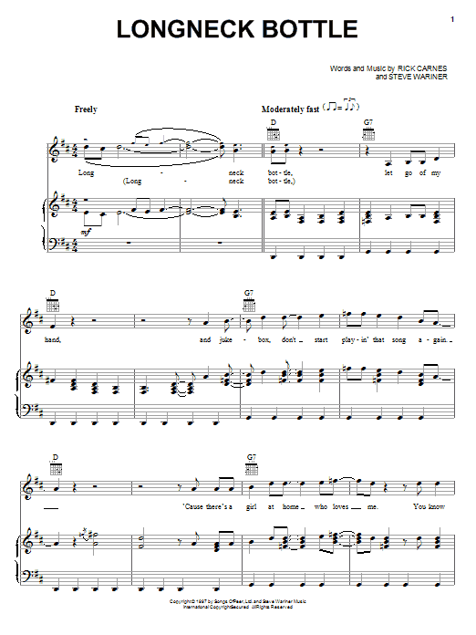 Download Garth Brooks Sheet Music and learn how to play Piano, Vocal & Guitar (Right-Hand Melody) PDF score in minutes