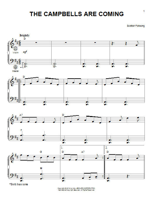 Download Gary Meisner The Campbells Are Coming Sheet Music and learn how to play Accordion PDF digital score in minutes