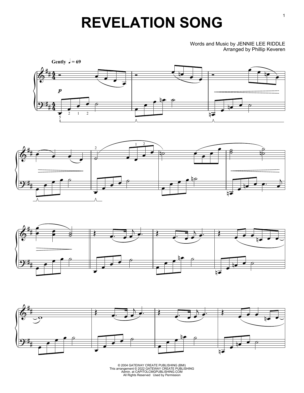 Download Gateway Worship Revelation Song [Classical version] (arr. Phillip Keveren) Sheet Music and learn how to play Piano Solo PDF digital score in minutes
