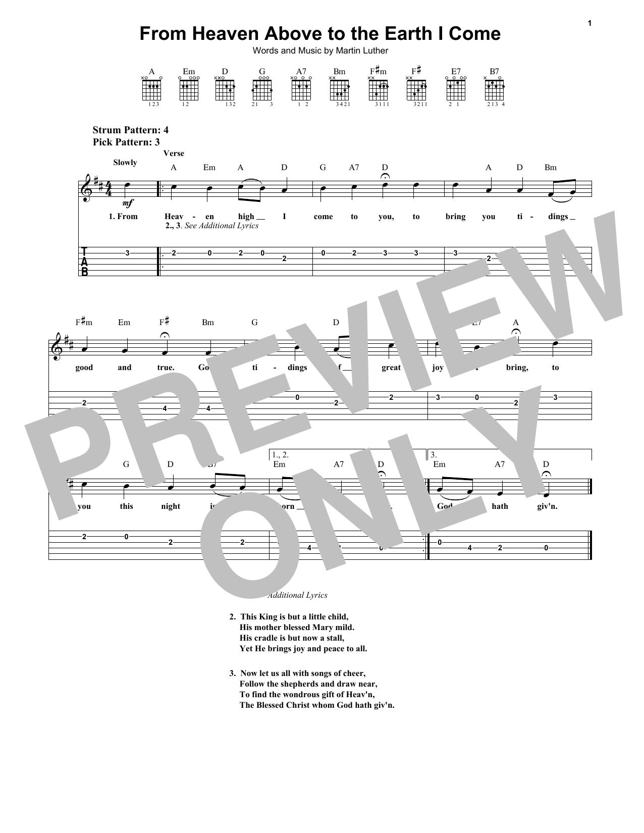 Download Geistliche Lieder From Heaven Above To Earth I Come Sheet Music and learn how to play Alto Saxophone PDF digital score in minutes
