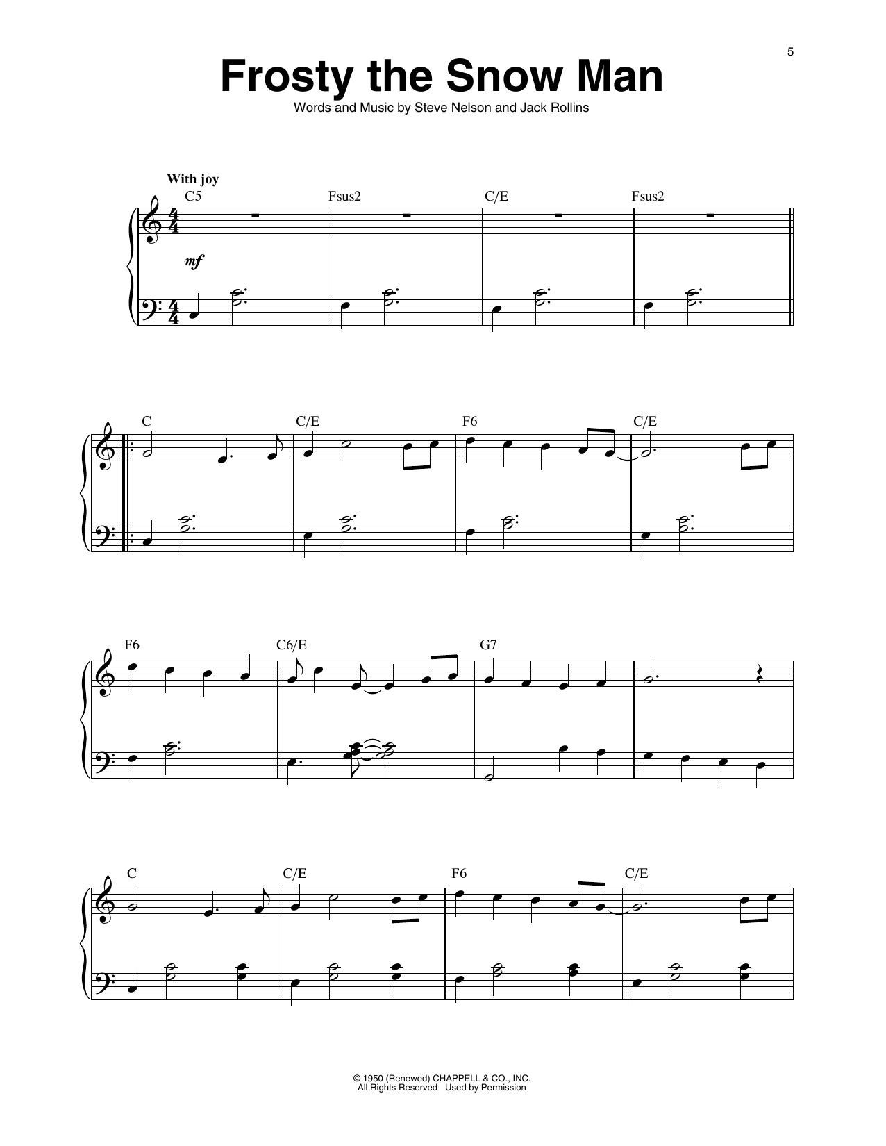 Download Gene Autry Frosty The Snow Man (arr. Maeve Gilchrist) Sheet Music and learn how to play Harp PDF digital score in minutes