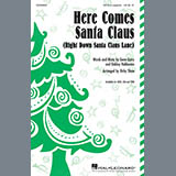 Download or print Gene Autry Here Comes Santa Claus (Right Down Santa Claus Lane) (Arr. Kirby Shaw) Sheet Music Printable PDF -page score for Children / arranged SATB Choir SKU: 403081.