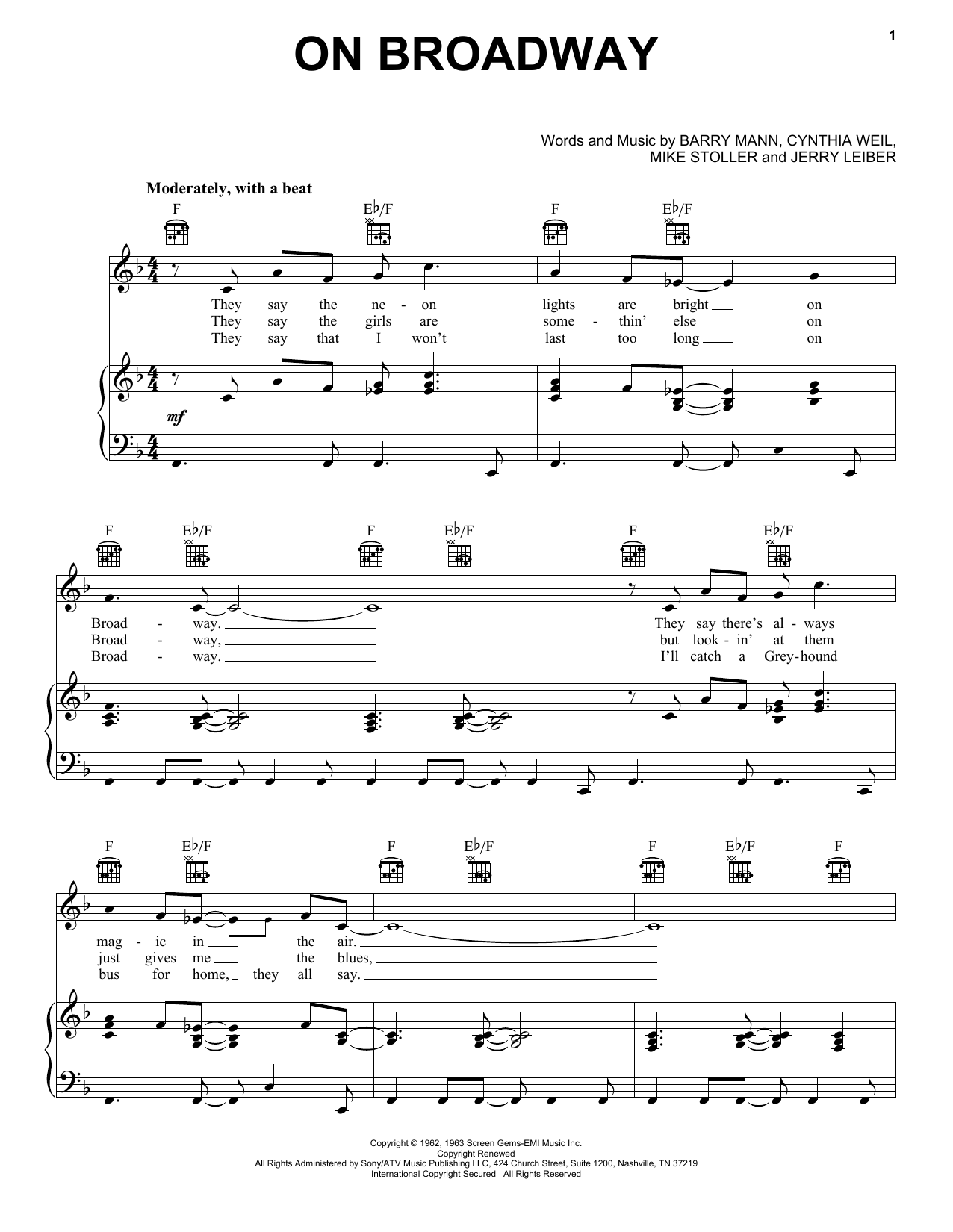 Download George Benson On Broadway Sheet Music and learn how to play Tenor Saxophone PDF digital score in minutes