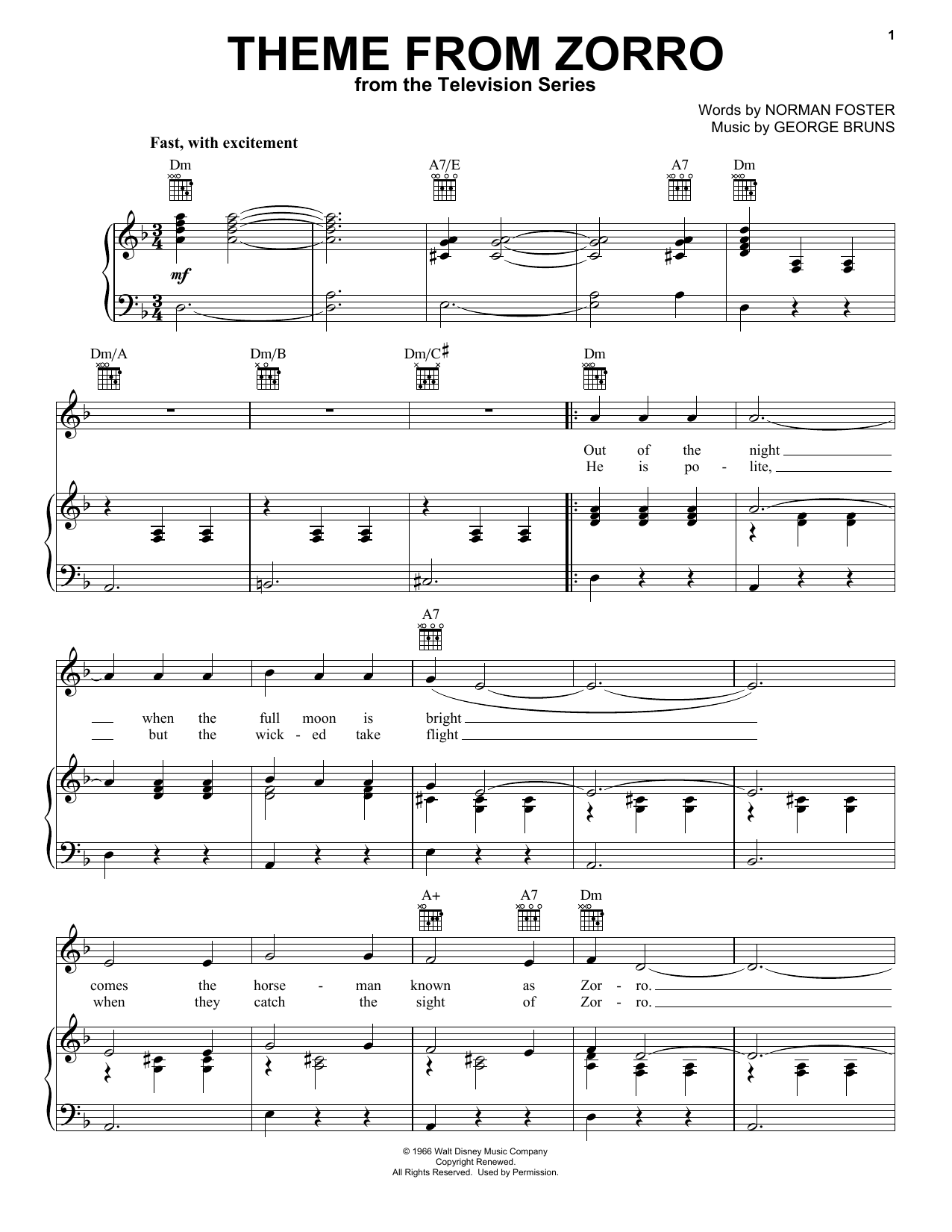 Download George Bruns Theme From Zorro Sheet Music and learn how to play Viola PDF digital score in minutes