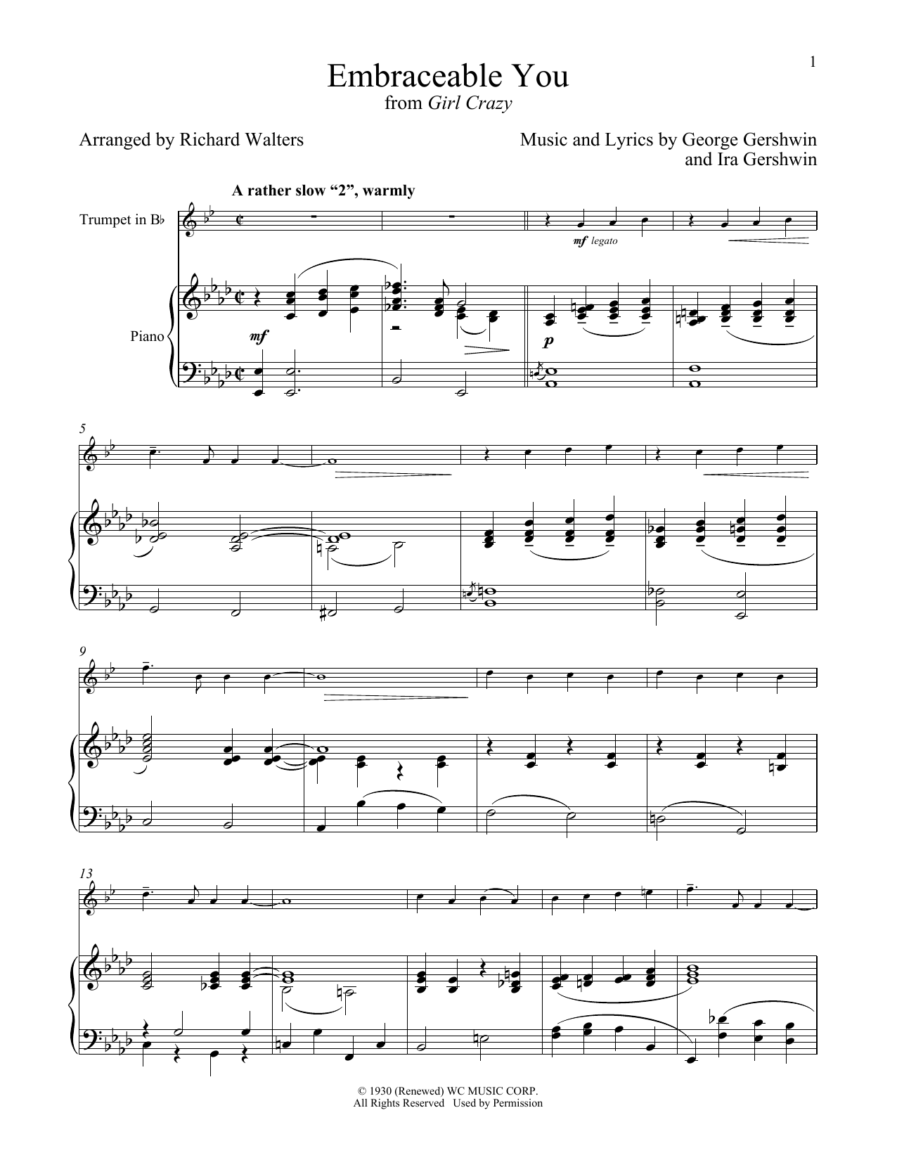 Download George Gershwin & Ira Gershwin Embraceable You (from Girl Crazy) Sheet Music and learn how to play Violin and Piano PDF digital score in minutes