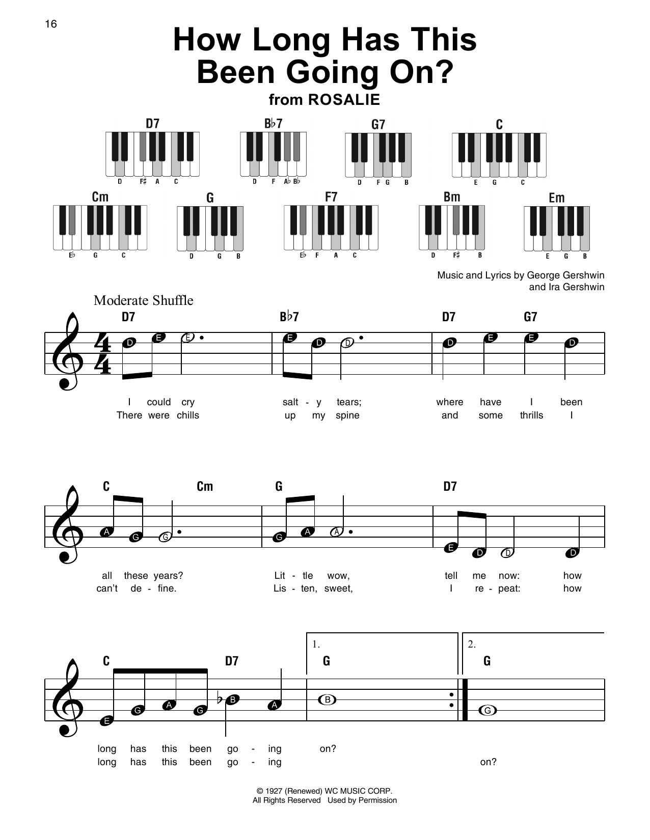 Download George Gershwin & Ira Gershwin How Long Has This Been Going On? (from Rosalie) Sheet Music and learn how to play Super Easy Piano PDF digital score in minutes