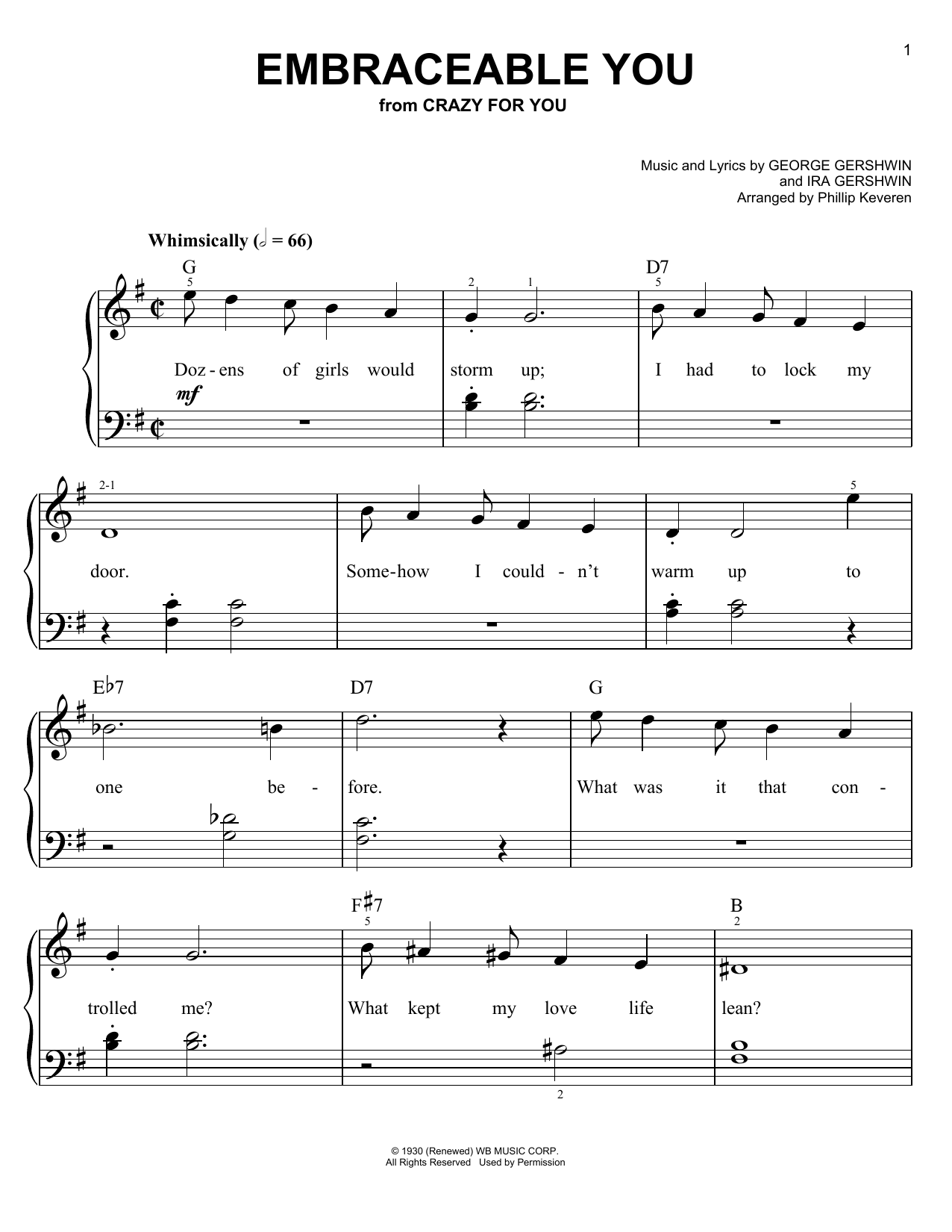 Download Phillip Keveren Embraceable You Sheet Music and learn how to play Piano PDF digital score in minutes