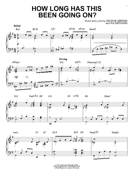 Download George Gershwin How Long Has This Been Going On? [Jazz version] (arr. Brent Edstrom) Sheet Music and learn how to play Piano Solo PDF digital score in minutes
