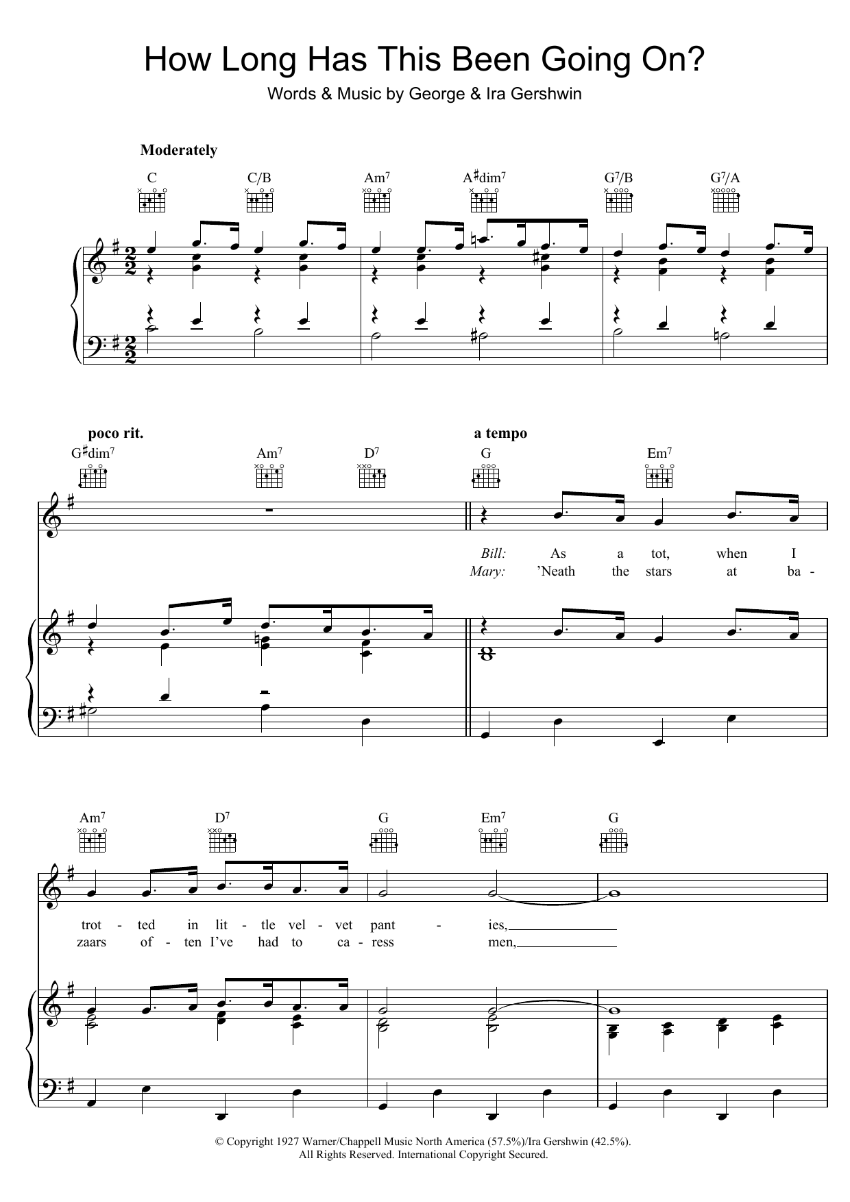 Download George Gershwin How Long Has This Been Going On? Sheet Music and learn how to play Real Book – Melody & Chords PDF digital score in minutes
