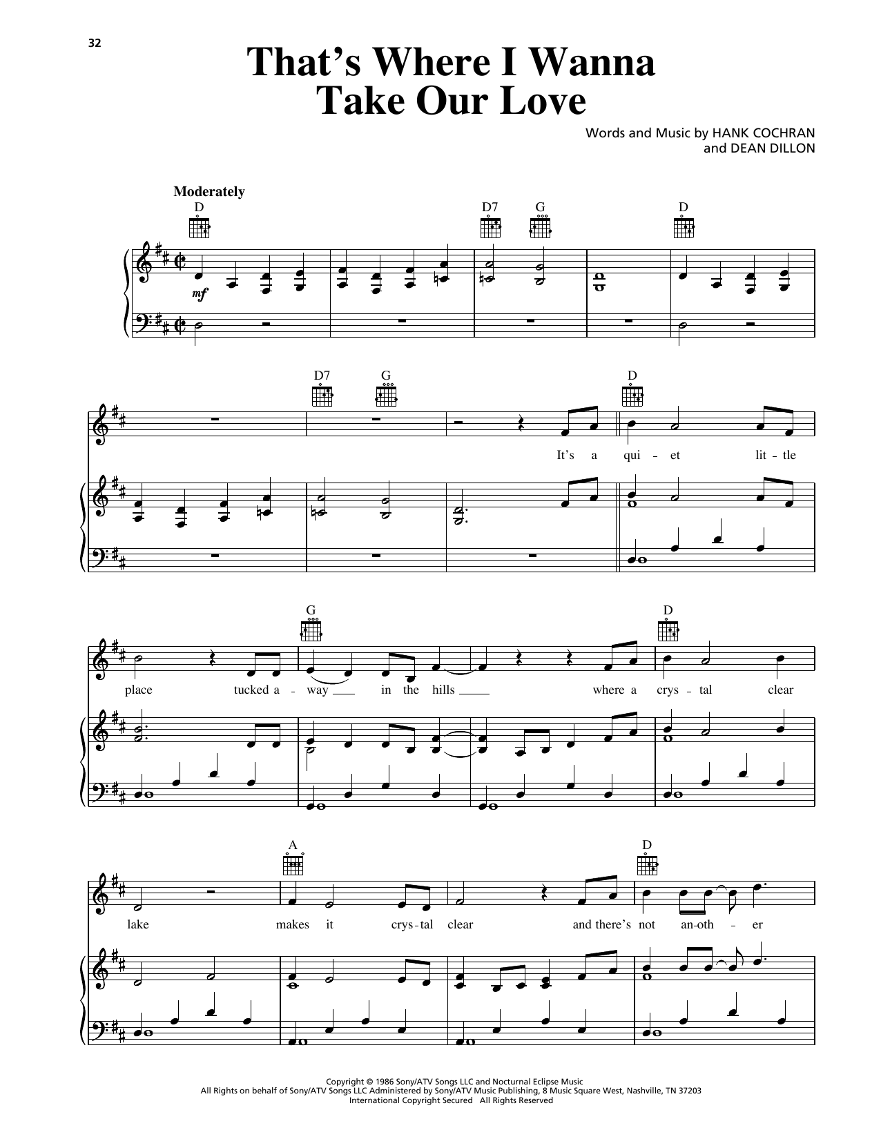 Download George Strait That's Where I Wanna Take Our Love Sheet Music and learn how to play Piano, Vocal & Guitar Chords (Right-Hand Melody) PDF digital score in minutes