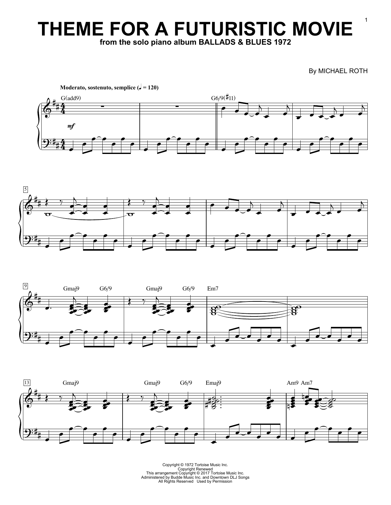 Download George Winston Theme For A Futuristic Movie Sheet Music and learn how to play Piano PDF digital score in minutes
