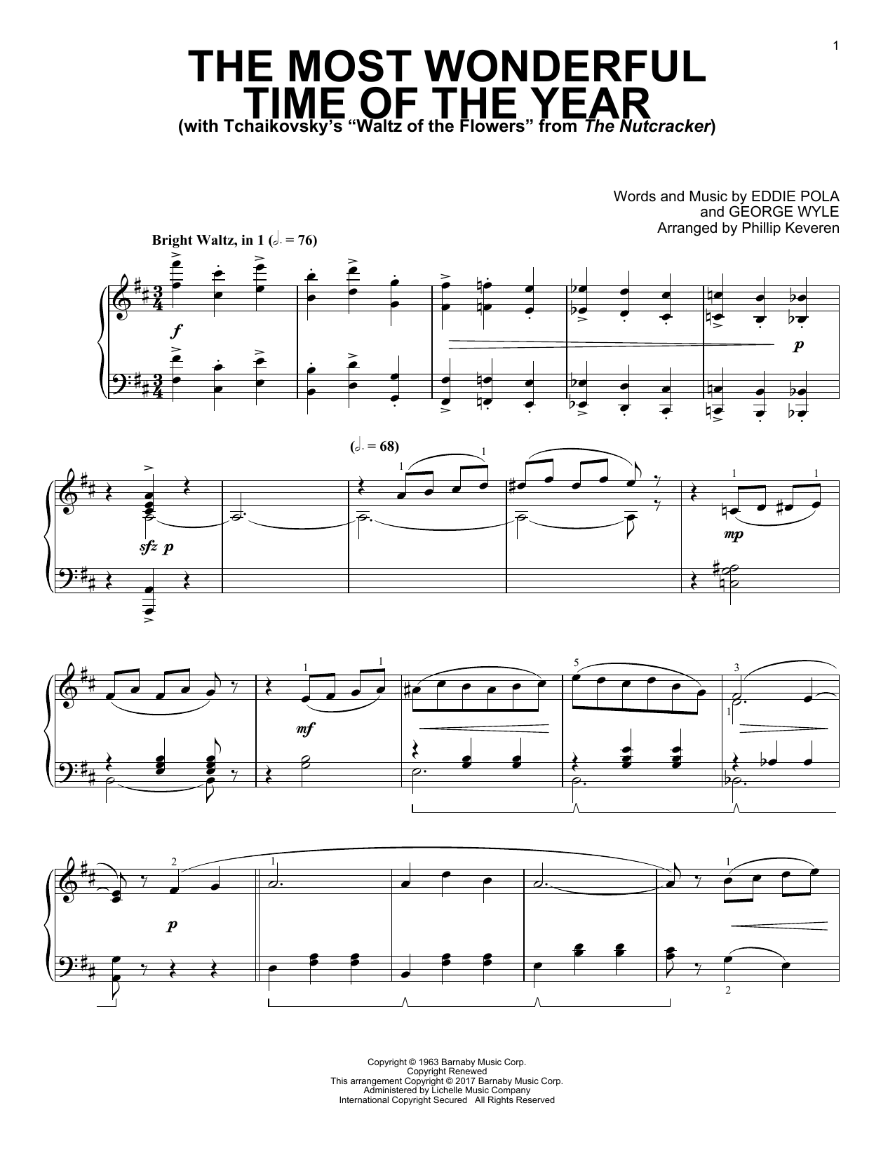 Download Phillip Keveren The Most Wonderful Time Of The Year Sheet Music and learn how to play Piano PDF digital score in minutes