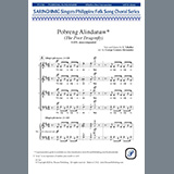Download or print George Gemora Hernandez Pobreng Alindanaw (The Poor Dragonfly) Sheet Music Printable PDF -page score for A Cappella / arranged SATB Choir SKU: 1319406.