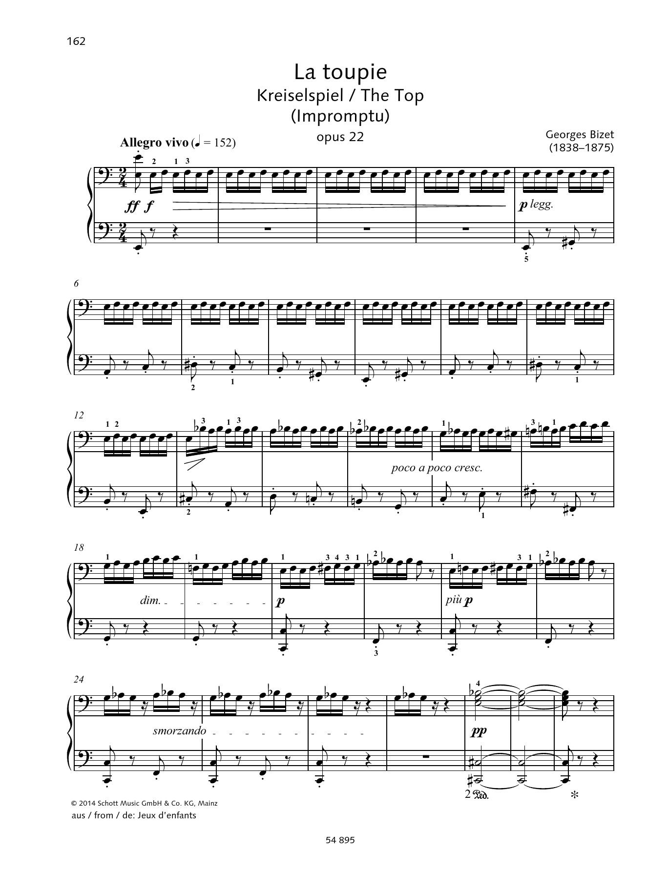 Download Georges Bizet The Top Sheet Music and learn how to play Piano Duet PDF digital score in minutes