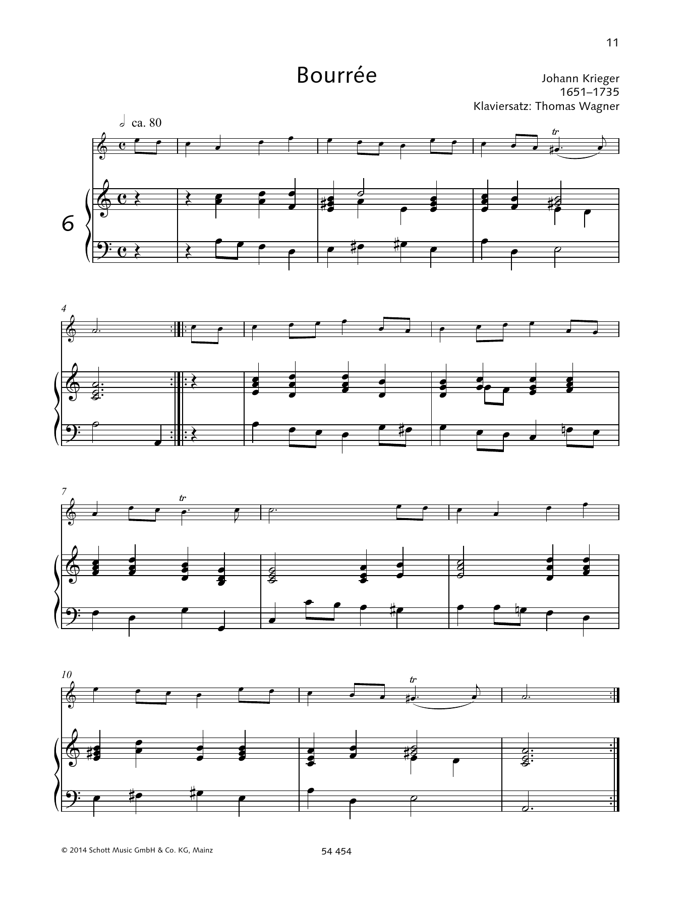 Download Gerda Koppelkamm-Martini Bourree Sheet Music and learn how to play Woodwind Solo PDF digital score in minutes
