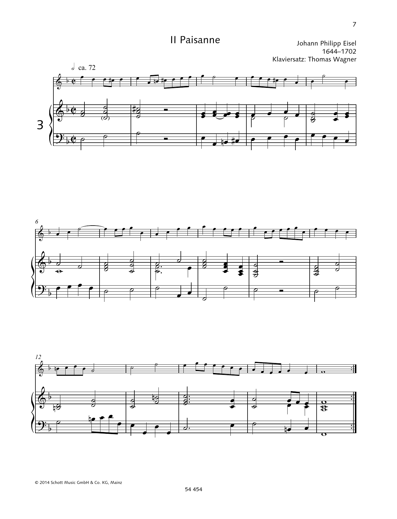 Download Gerda Koppelkamm-Martini Il Paisanne Sheet Music and learn how to play Woodwind Solo PDF digital score in minutes