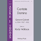 Download or print Giovanni Gabrieli Cantate Domino Sheet Music Printable PDF -page score for Concert / arranged SSAATTBB Choir SKU: 460036.