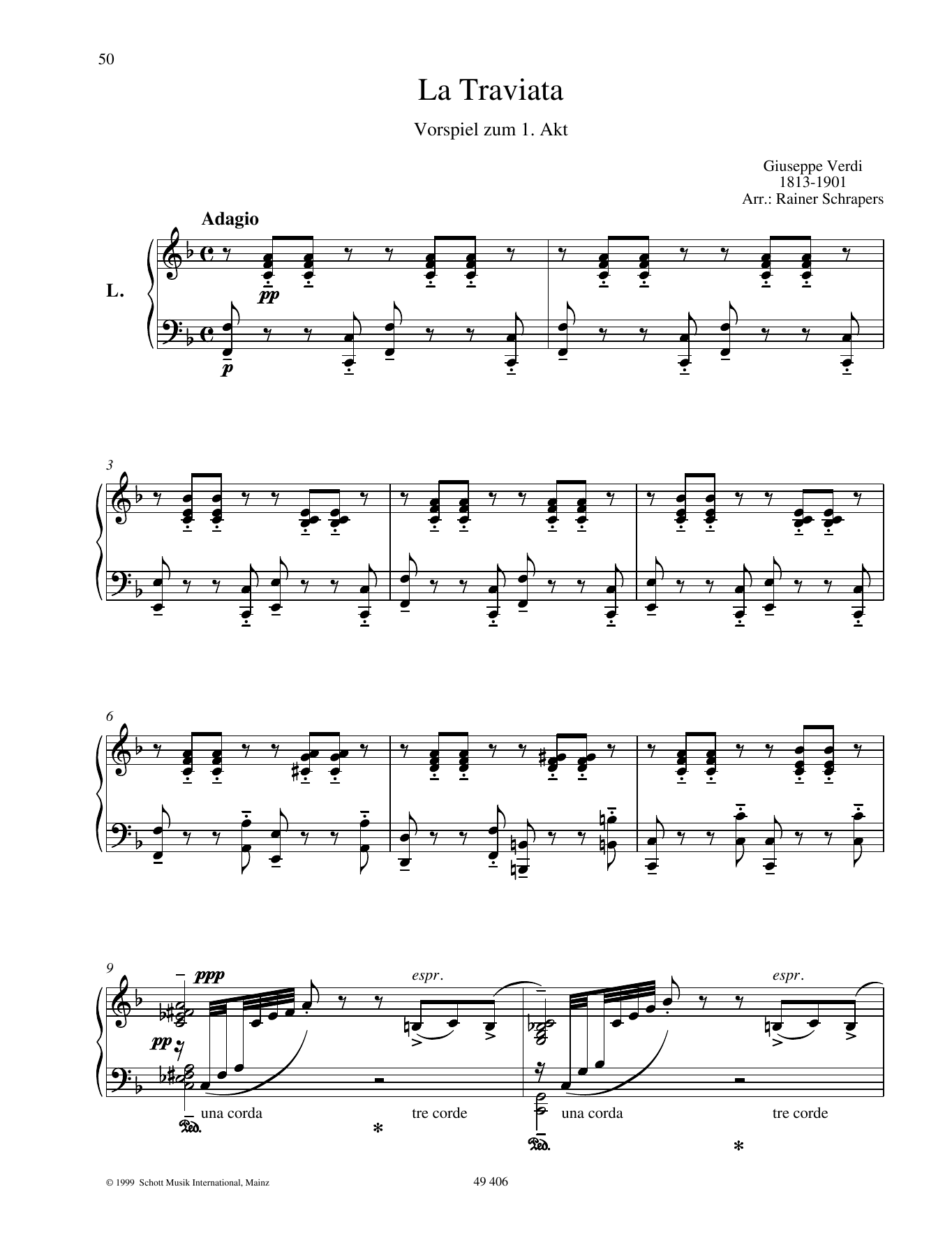 Download Giuseppe Verdi Prélude Sheet Music and learn how to play Piano Duet PDF digital score in minutes