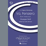 Download or print Giuseppe Verdi Va, Pensiero Sheet Music Printable PDF -page score for Children / arranged 4-Part Choir SKU: 74108.