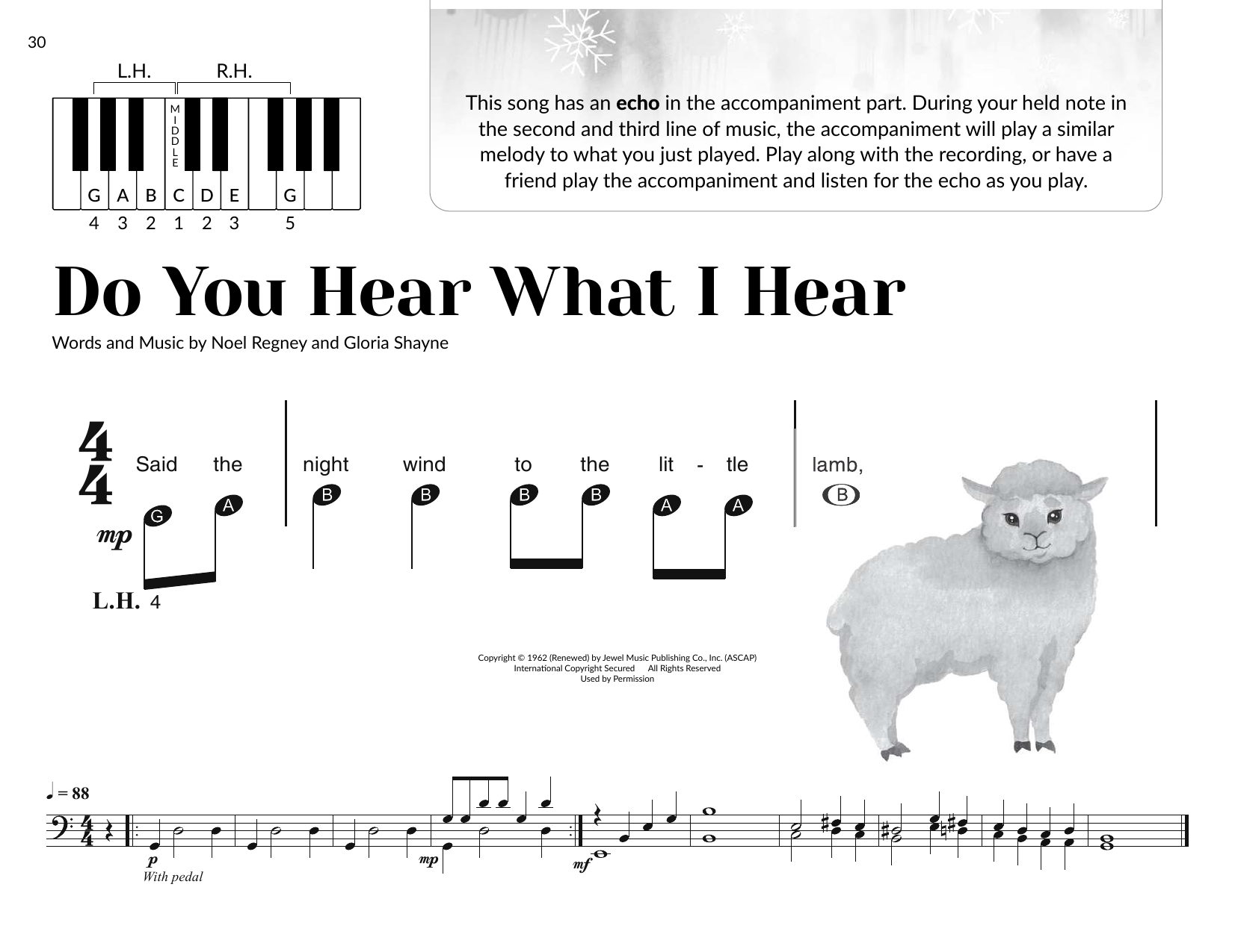 Download Gloria Shayne Do You Hear What I Hear (arr. Brittany McCorriston) Sheet Music and learn how to play Very Beginner Piano PDF digital score in minutes