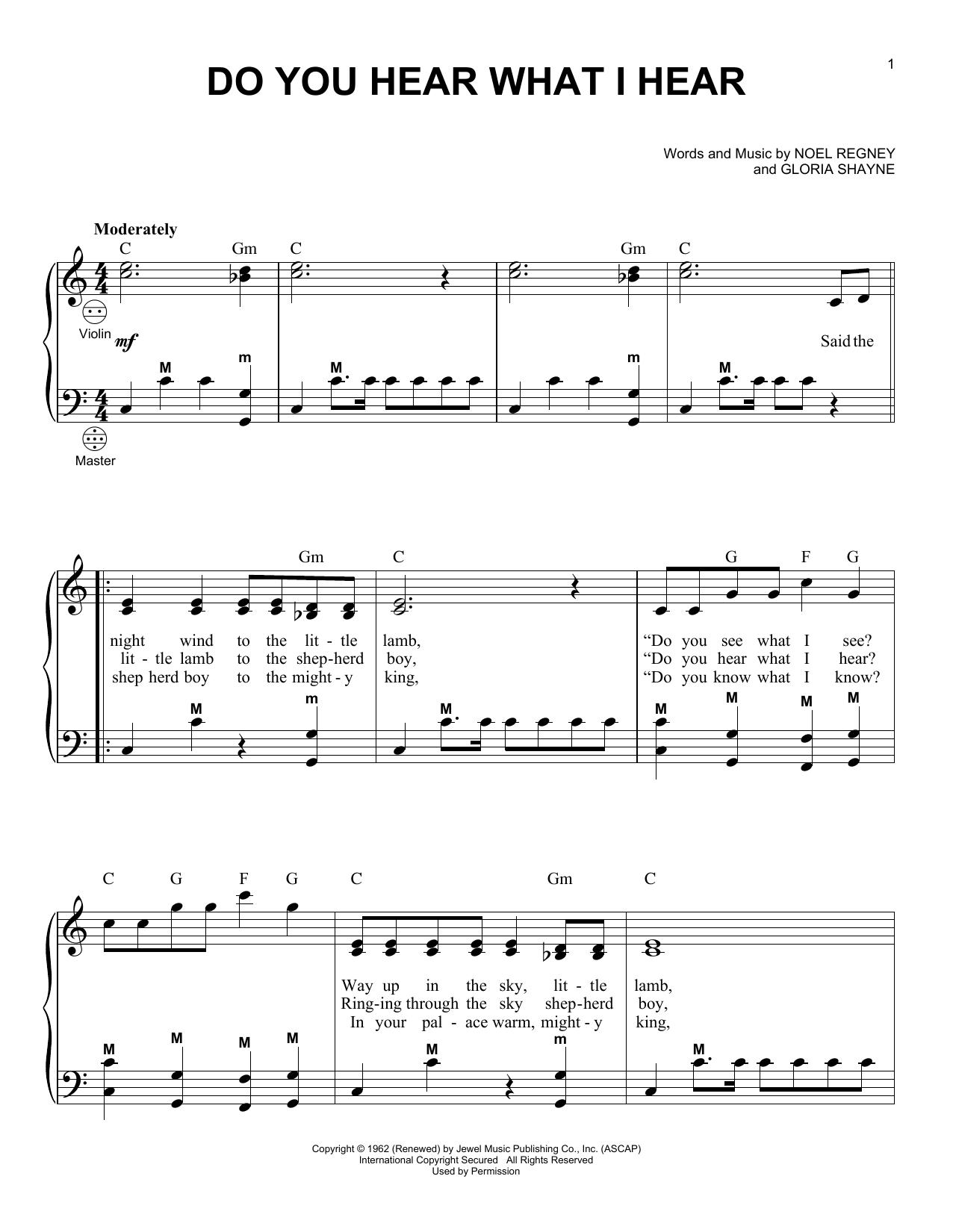 Download Carole King Do You Hear What I Hear Sheet Music and learn how to play Accordion PDF digital score in minutes