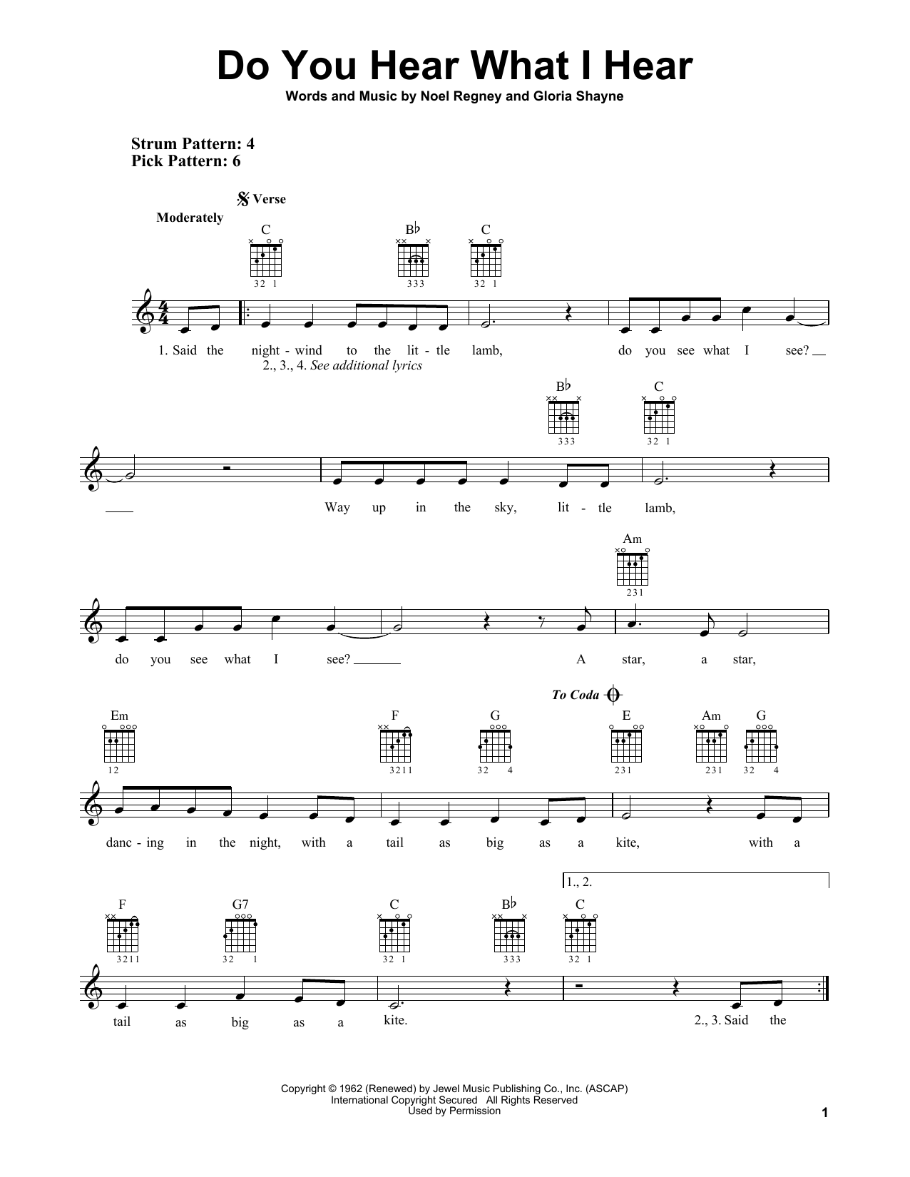 Download Gloria Shayne Sheet Music and learn how to play Piano, Vocal & Guitar (Right-Hand Melody) PDF score in minutes