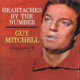 Download or print Guy Mitchell Heartaches By The Number Sheet Music Printable PDF -page score for Country / arranged Piano, Vocal & Guitar (Right-Hand Melody) SKU: 77275.