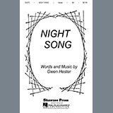 Download or print Gwen Hester Night Song Sheet Music Printable PDF -page score for Concert / arranged 2-Part Choir SKU: 476889.