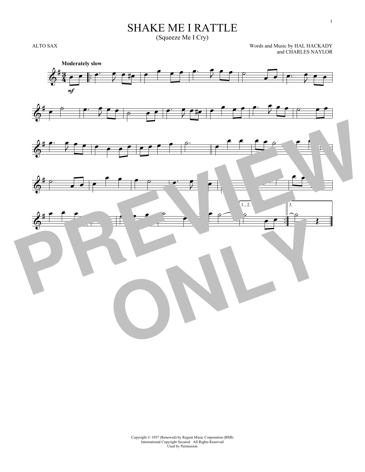 Download Hal Hackady Shake Me I Rattle (Squeeze Me I Cry) Sheet Music and learn how to play Real Book – Melody, Lyrics & Chords PDF digital score in minutes