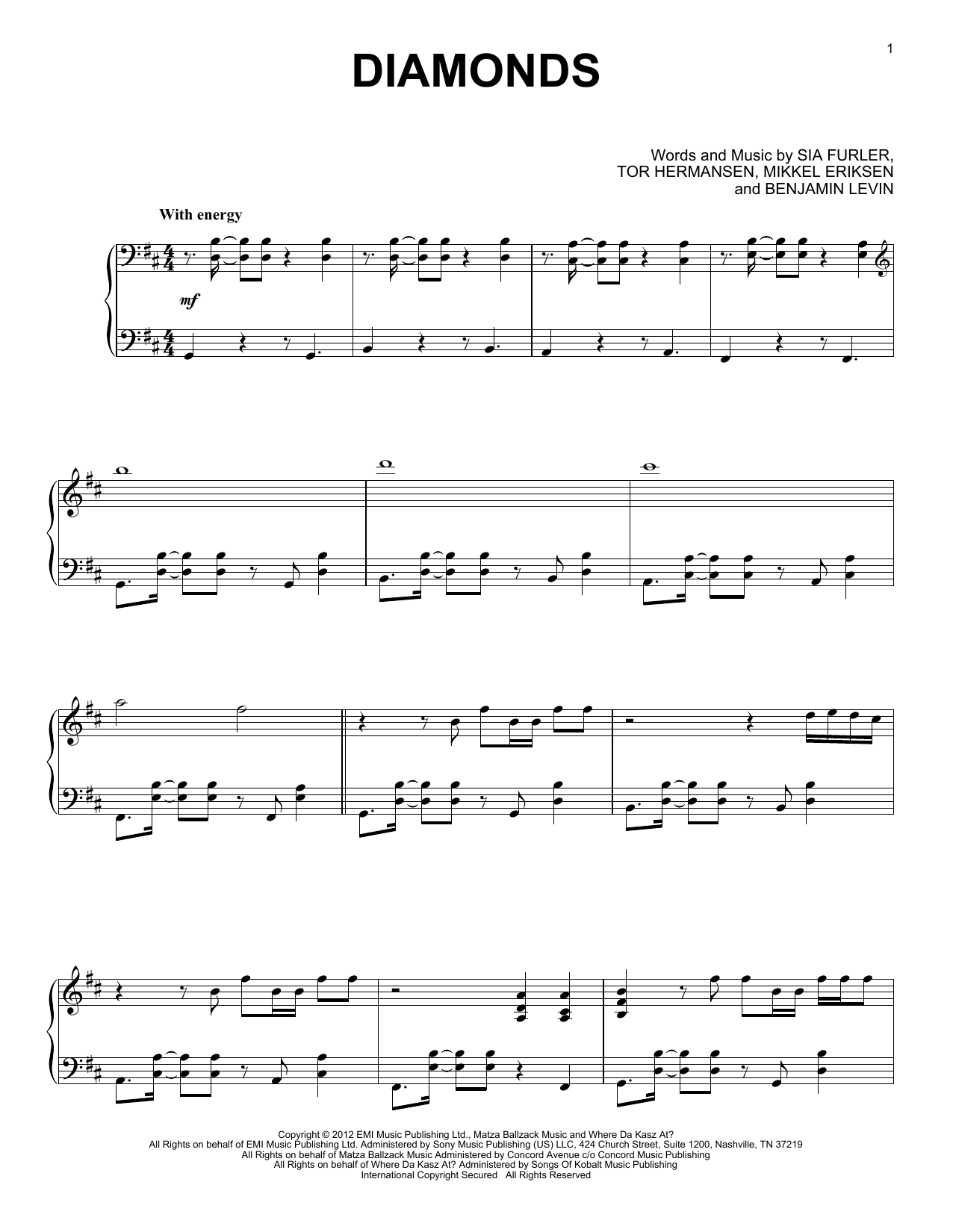 Download Hannah V & Joe Rodwell Diamonds (from the Netflix series Bridgerton) Sheet Music and learn how to play Piano Solo PDF digital score in minutes