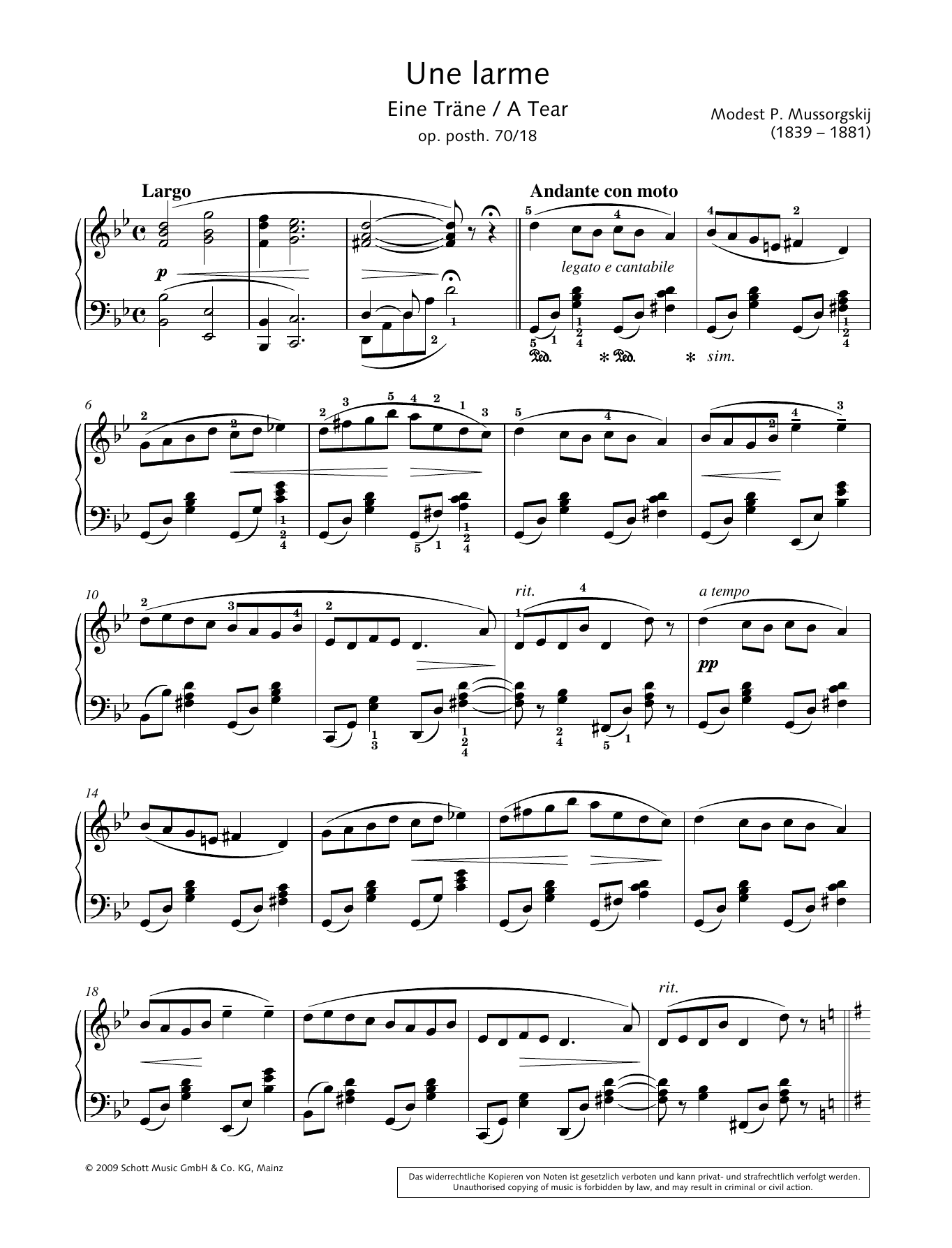 Download Hans-Gunter Heumann A Tear Sheet Music and learn how to play Piano Solo PDF digital score in minutes