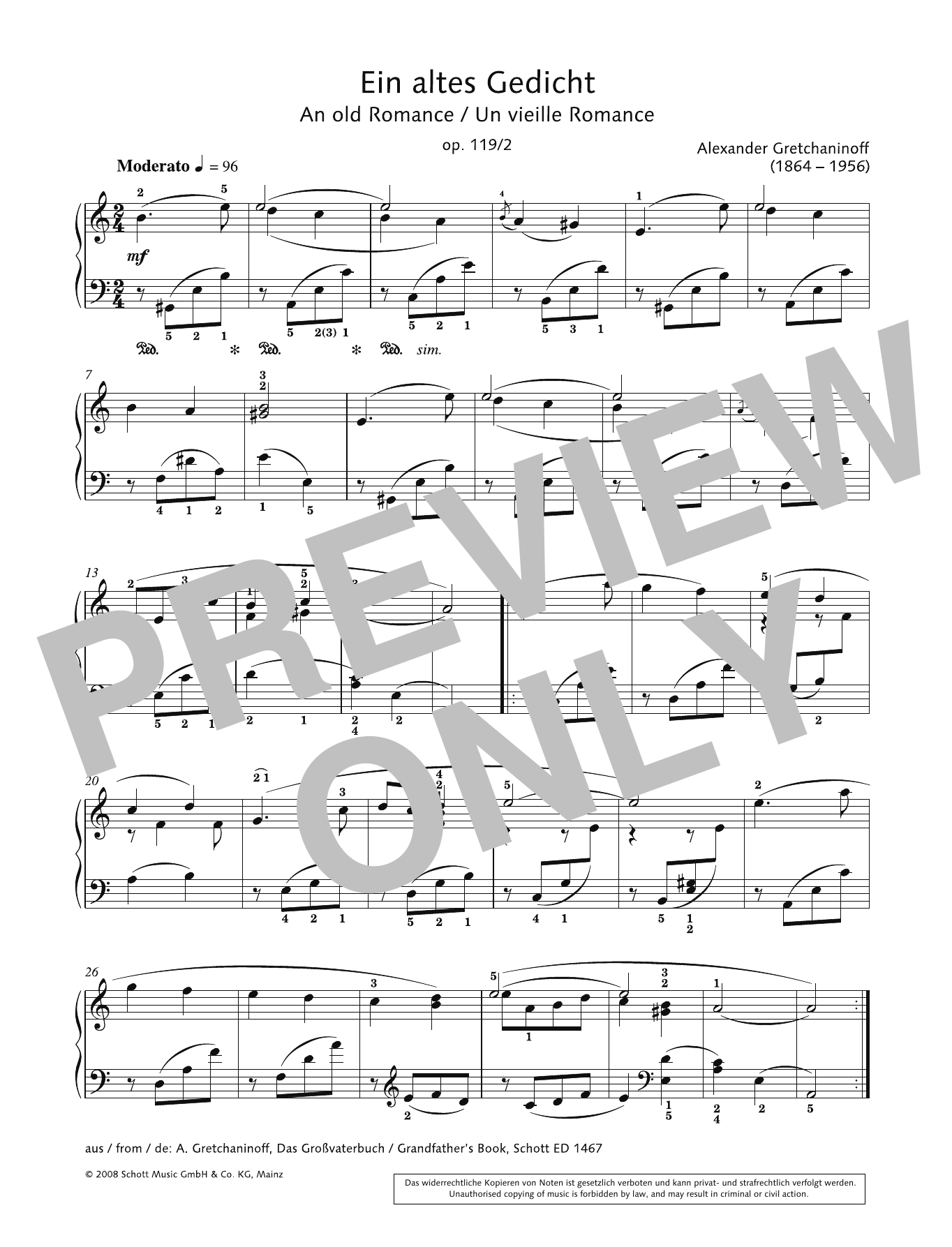 Download Hans-Gunter Heumann An Old Romance Sheet Music and learn how to play Piano Solo PDF digital score in minutes