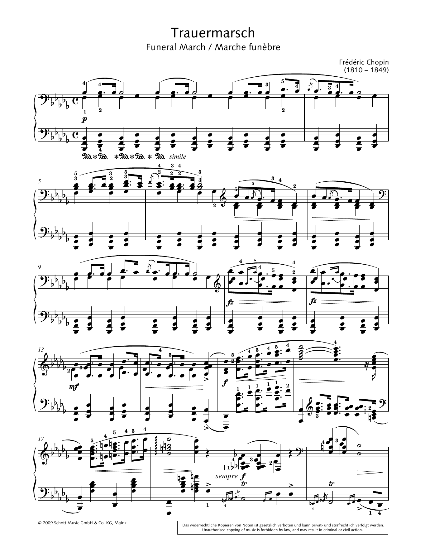 Download Hans-Gunter Heumann Funeral March Sheet Music and learn how to play Piano Solo PDF digital score in minutes