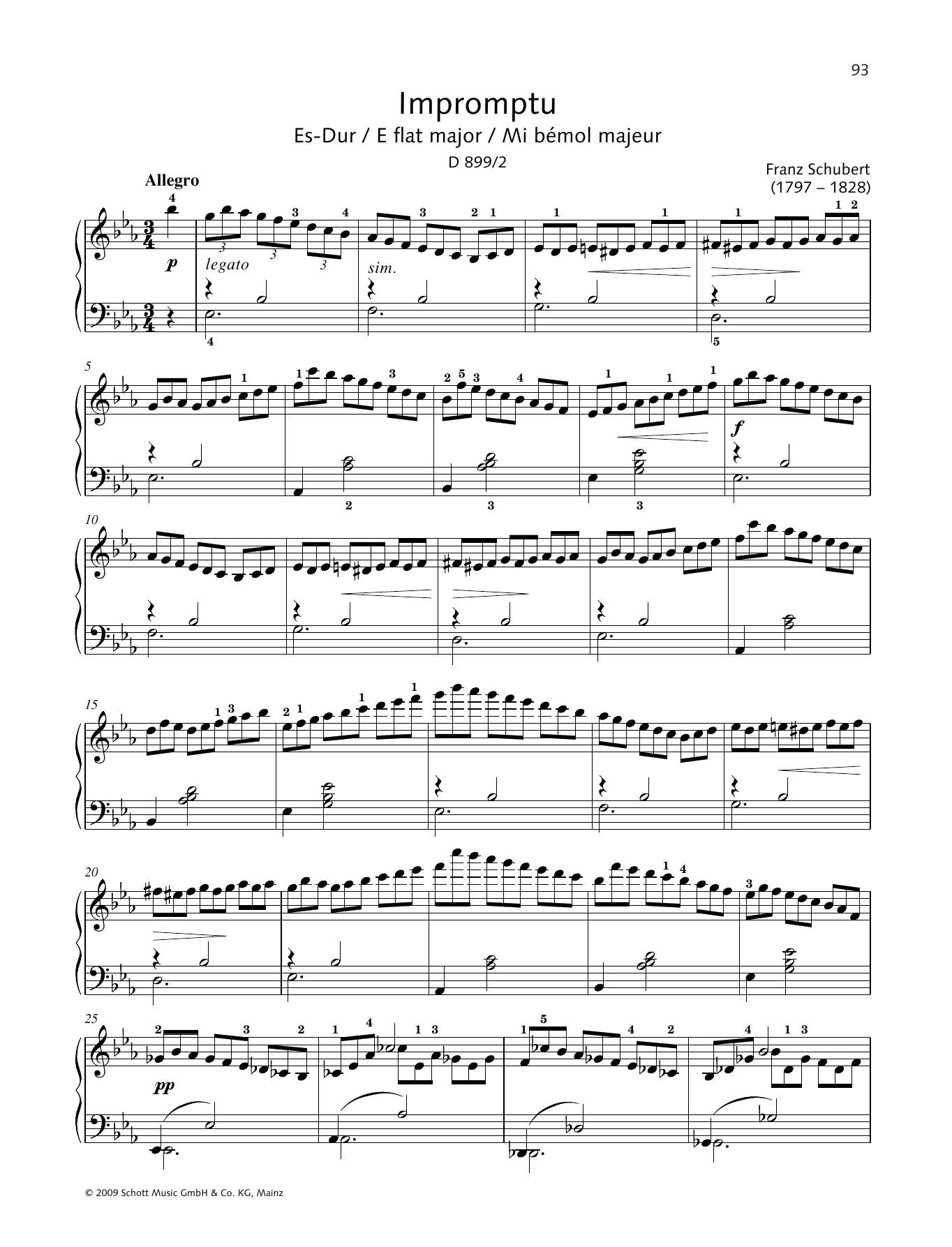 Download Hans-Gunter Heumann Impromptu in E-flat major Sheet Music and learn how to play Piano Solo PDF digital score in minutes