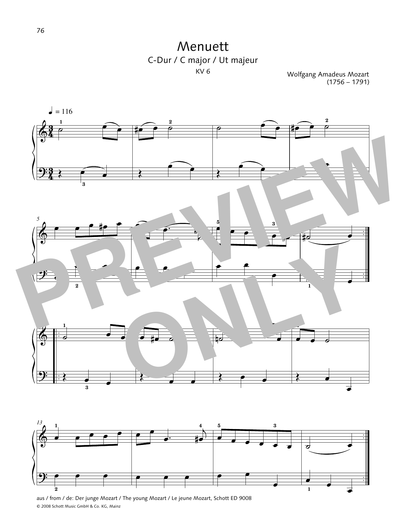 Download Hans-Gunter Heumann Minuet in C major Sheet Music and learn how to play Piano Solo PDF digital score in minutes