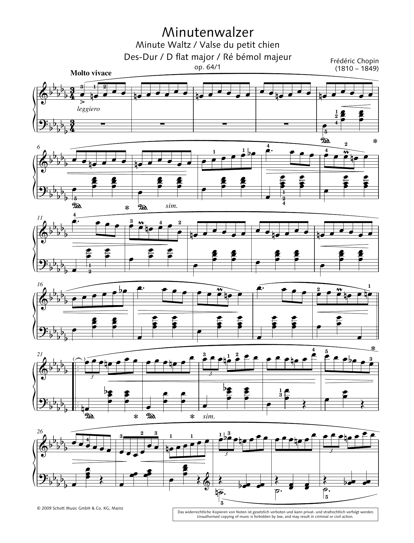 Download Hans-Gunter Heumann Minute Waltz in D-flat major Sheet Music and learn how to play Piano Solo PDF digital score in minutes