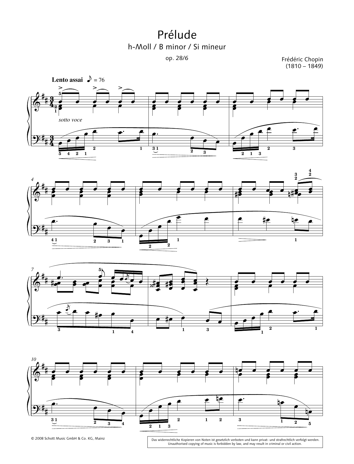 Download Hans-Gunter Heumann Prelude In B Minor Sheet Music and learn how to play Piano Solo PDF digital score in minutes