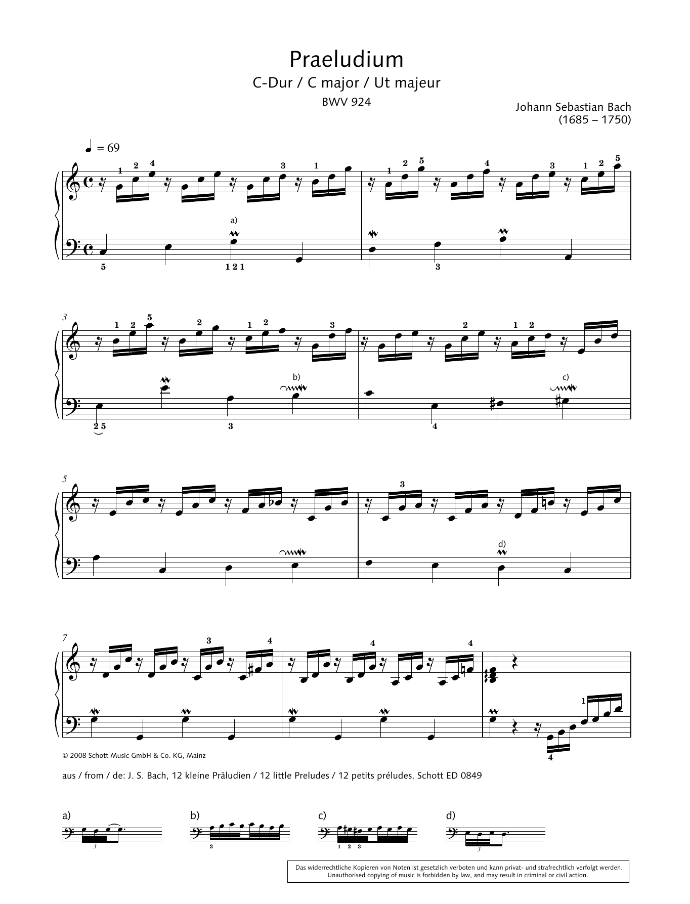 Download Hans-Gunter Heumann Prelude in C Major Sheet Music and learn how to play Piano Solo PDF digital score in minutes