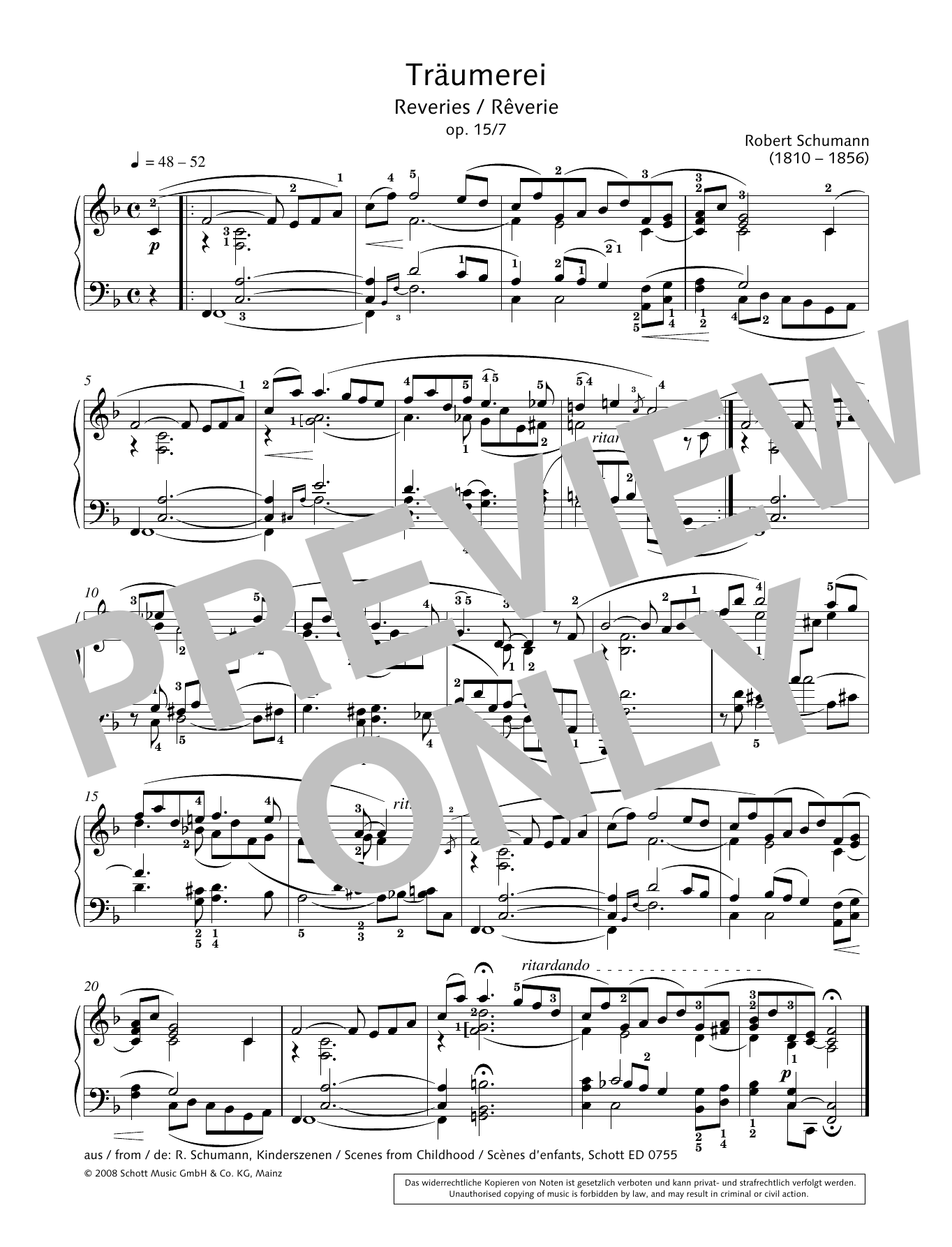 Download Hans-Gunter Heumann Rêveries Sheet Music and learn how to play Piano Solo PDF digital score in minutes