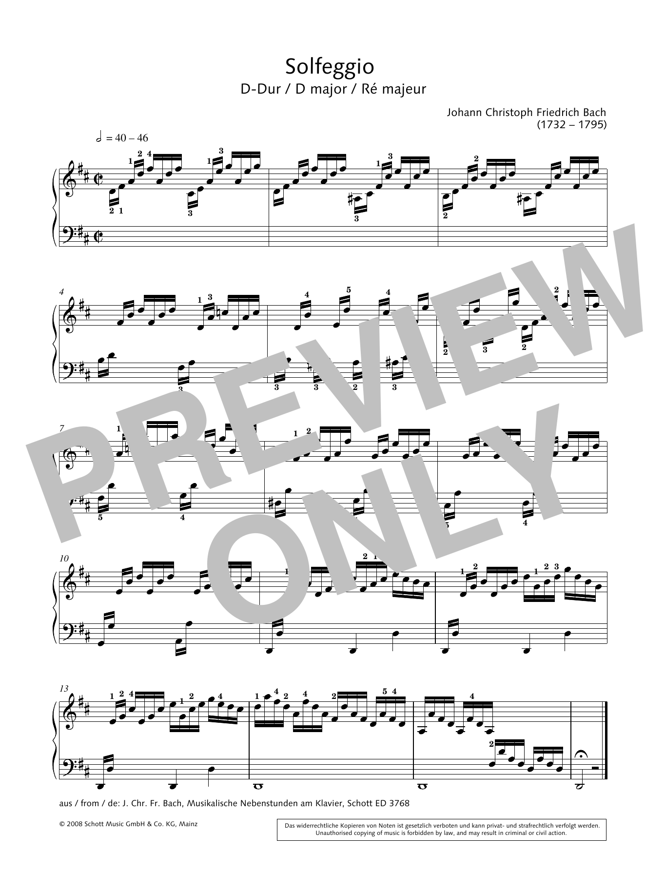 Download Hans-Gunter Heumann Solfeggio in D major Sheet Music and learn how to play Piano Solo PDF digital score in minutes