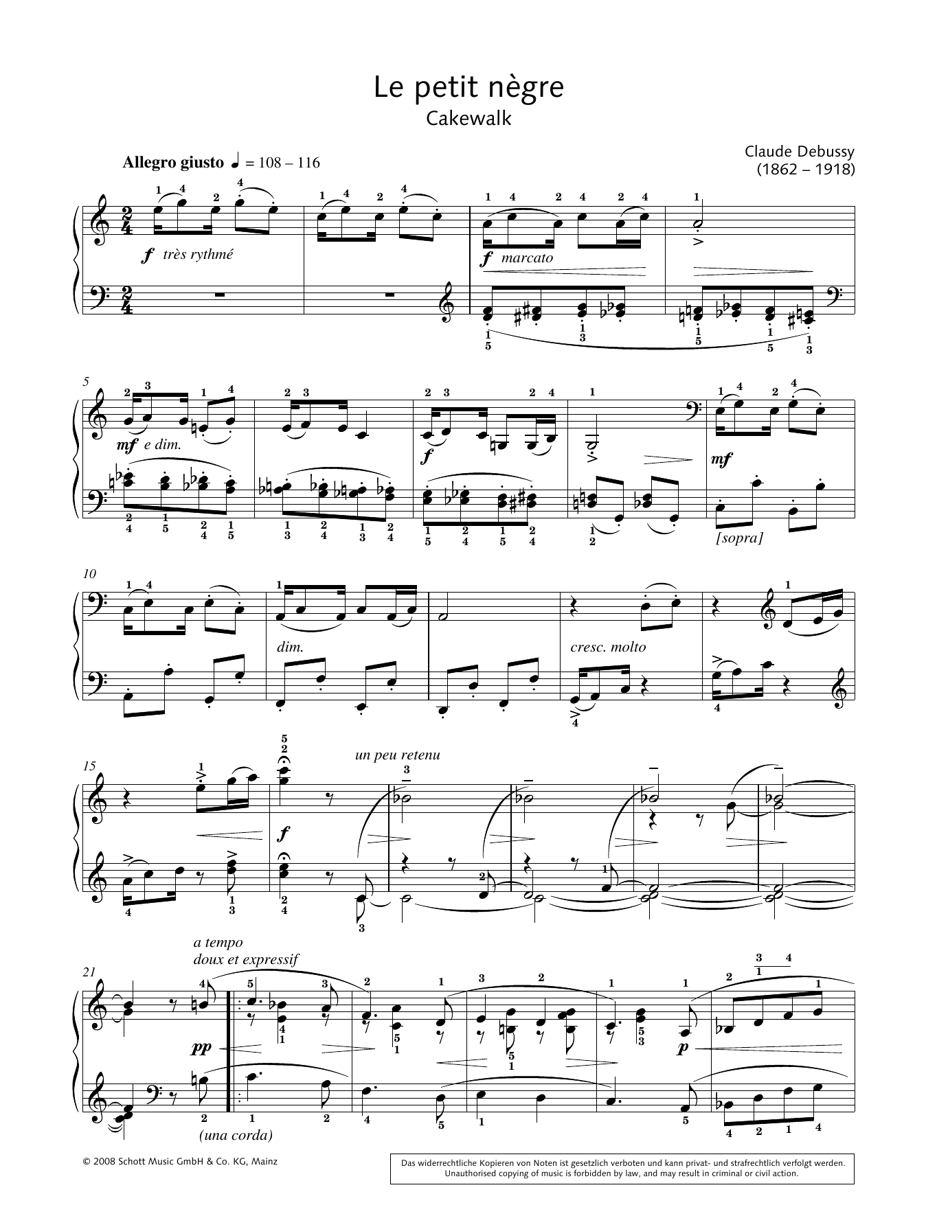 Download Hans-Gunter Heumann The Little Negro Sheet Music and learn how to play Piano Solo PDF digital score in minutes