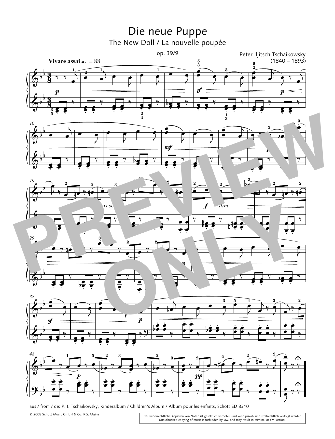 Download Hans-Gunter Heumann The New Doll Sheet Music and learn how to play Piano Solo PDF digital score in minutes