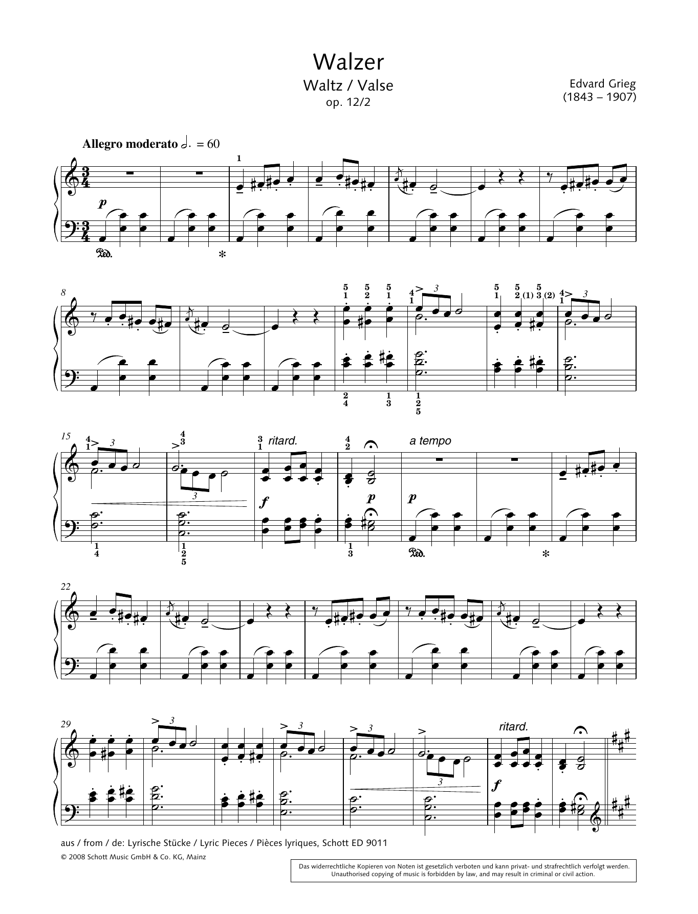 Download Hans-Gunter Heumann Waltz Sheet Music and learn how to play Piano Solo PDF digital score in minutes